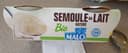 Semoule au lait nature