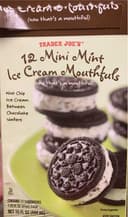 12 mini mint ice cream mouthfuls
