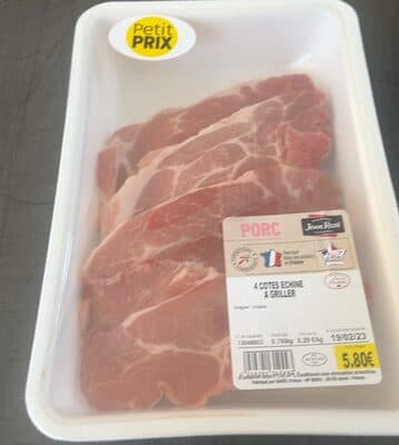 Cotes echine a griller