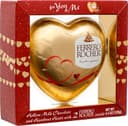 Hollow milk chocolate and hazelnut heart