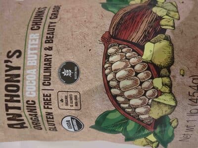 Anthony's Organic Cocoa Butter Chunks