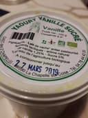 yaourt vanille sucré
