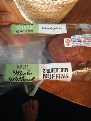 Made Without Wheat Blueberry Muffins