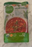 Vegetable Soup Made With Carrots, Potatoes, Cabbage, Green Beans & Green Peas, Vegetable