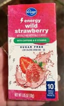 Wild strawberry energy water flavor packet