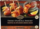 Applewood smoked bacon wrapped smoky paprika shrimp