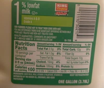 1% lowfat milk