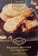Peanut butter thin & crispy cookies