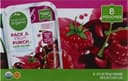 A fruit punch flavored juice pouches