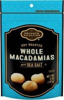 Dry roasted whole macadamia nut with sea salt