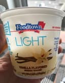 Vanilla flavored nonfat yogurt