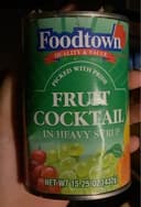 Fruit Cocktail in heavy syrup