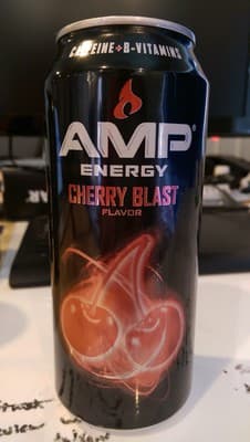 Amp, energy, cherry blast