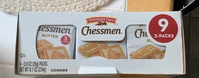 Chessmen butter cookies