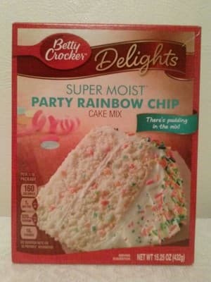 Betty Crocker Super Moist Rainbow Chip Cake Mix