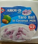 Taro ball in coconut milk