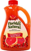 Premium brand juice cranberry ruby red