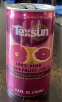 100% Pink Grapefruit Juice From Concentrate