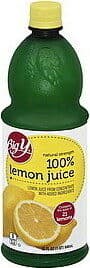100% Lemon Juice From Concentrate With Added Ingredients