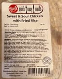 Big Y sweet-and-sour chicken with fried rice
