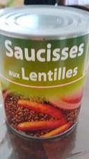Saucisse aux lentilles