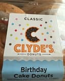 Birthday cake donuts