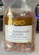 Almonds roasted and salted