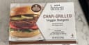 CHAR-GRILLED veggie burgers