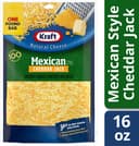 Mexican style shredded cheddar jack