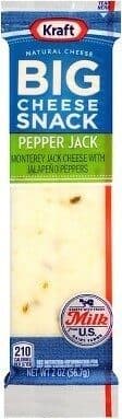 Big pepper jack cheese snack