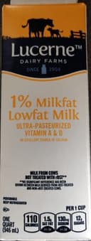 1% Milkfat Lowfat Milk