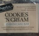 Cookies 'n cream cheesecake bar