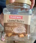Almond butter filled pretzels