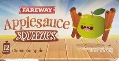 Applesauce Squeezies Cinnamon Apple