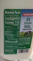 1% low fat milk