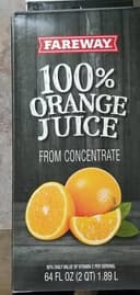 100% orange juice