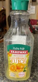 100% orange juice extra pulp