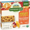 Organic orange cranberry fruit infused chewy granola bars