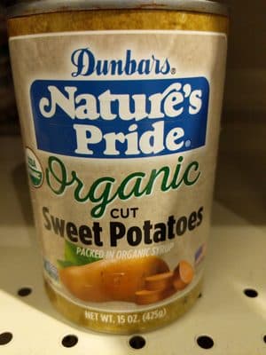 Organic Cut Sweet Potatoes in Organic Syrup