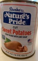 Cut Sweet Potatoes in Syrup