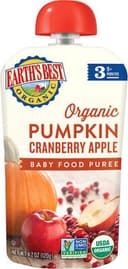 Organic Pumpkin Cranberry Apple Baby Food Puree