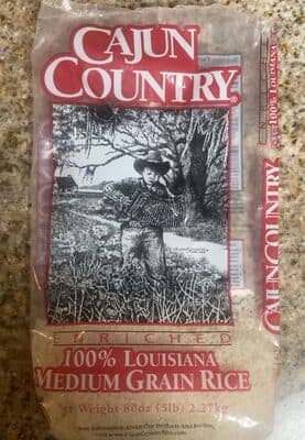 100% louisiana medium grain rice