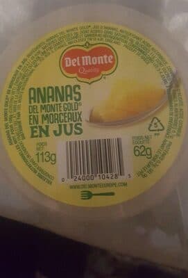 Ananas en petit morceaux