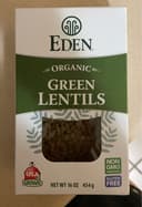 Green Lentils, Dry, Organic