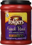 French roast ground coffee medium/dark