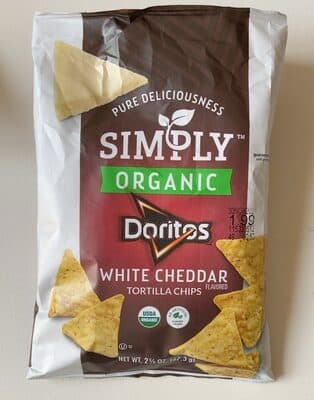 Doritos Organic White Cheddar Tortilla Chips