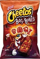 Bag of bones flamin' hot cheese flavored snacks