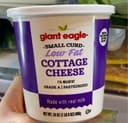 Low fat 1% milkfat small curd cottage cheese