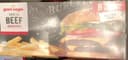 100% beef burgers