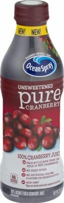 100% Unsweetened Cranberry Juice From Concentrate